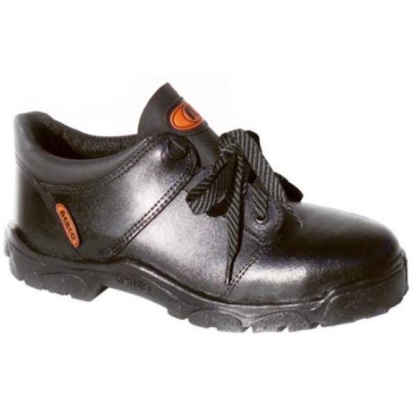 Zapato Cuero Box Suela Pvc Negro Con Puntera Calzado de Protección