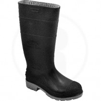 Bota  Negra De Pvc Con Puntera y Plantilla