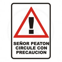 Cartel Vial 15-60 (Chapa) 1000Mm X 700Mm