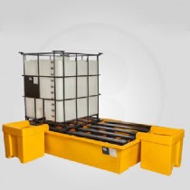 Pallet para contenedor de derrame 2 cubitainers