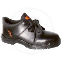 Zapato Cuero Box Suela Pvc Negro Con Puntera