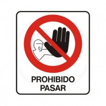 Cartel de prohibición  1-10