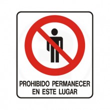 Cartel de prohibición  1-90