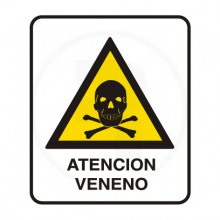 Cartel de advertencia 7-150