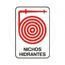 Cartel señalizacion nichos hidrantes 9-35