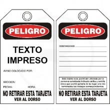 Tarjeta de peligro