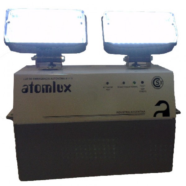 Luz de emergencia Atomlux 8091LED con batería recargable 30 W 220V gris